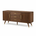 Sideboard Walnussholz Braun mit Schubladen und Türen