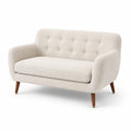 2-Sitzer Sofa Beige Stoff 140x80x85 cm