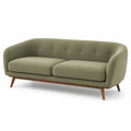 3-Sitzer Sofa Stoff Grün 210x85x75 cm