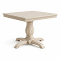 Quadratischer Tisch aus Massivholz Beige 90x90x75 cm