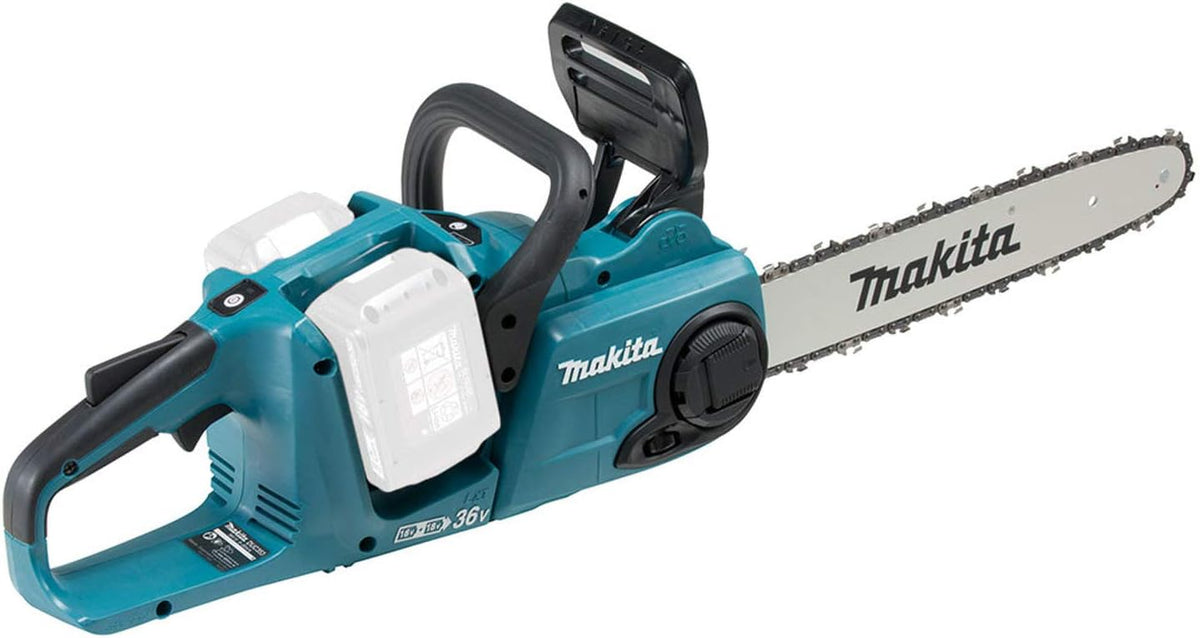 Makita DUC353PT2 Kettensäge, 36 V LXT (2 × 5, 0 Ah) mit Doppel-Ladegerät