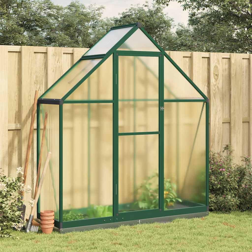 WEPMNYU Gartengewächshäuser, Gewaechshaus Mit Fundamentrahmen Gruen 169x58x202 cm
