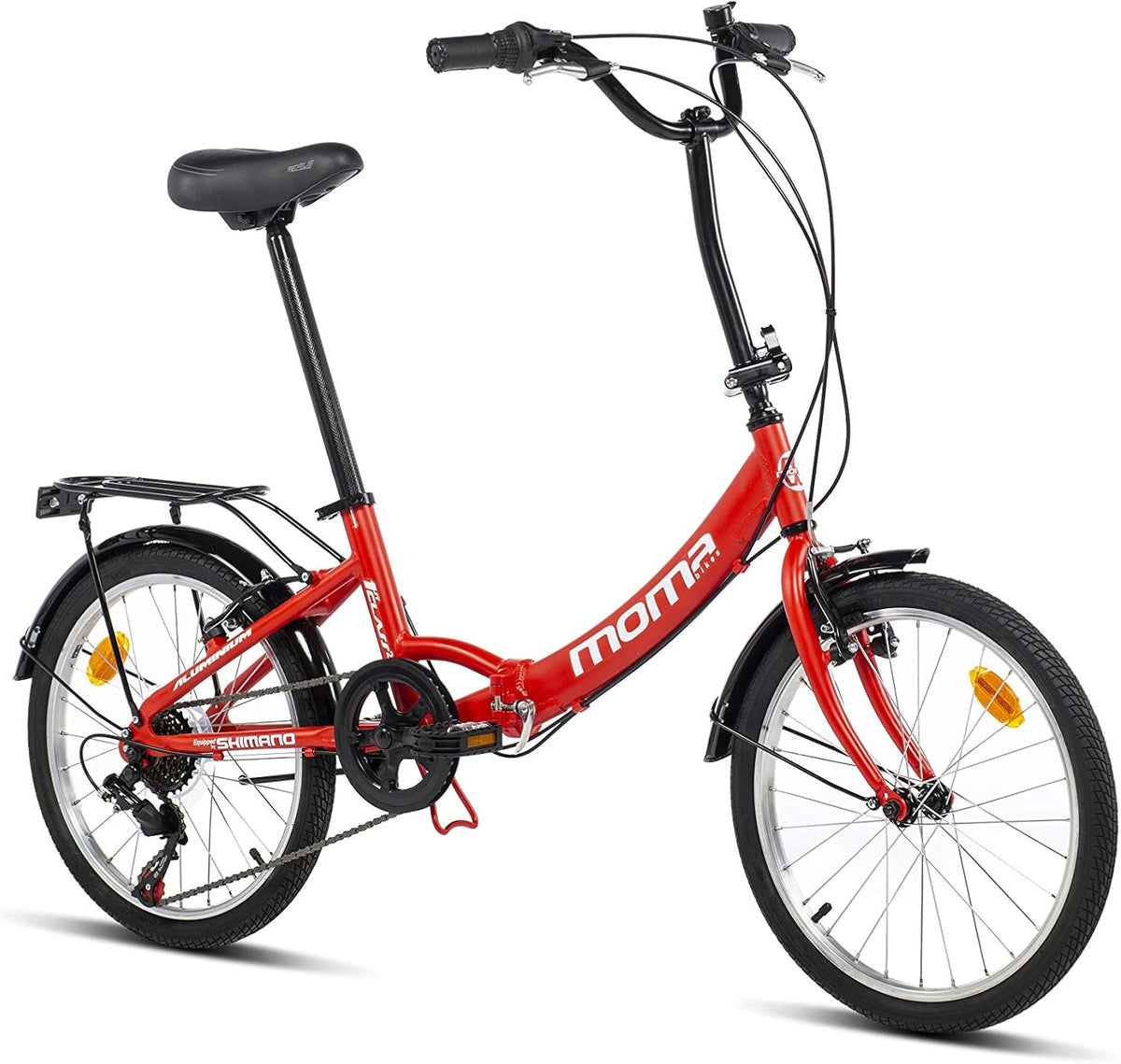 moma bikes Klapprad, Falträder First Class 20', Aluminium, SHIMANO 6 Geschwindigkeiten