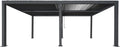 PROREGAL Carports, HxBxT 220x583x301 cm, 11cm-Aluminium-Gestell, Regenrinne sturmfest, 3x6m, Anthrazit, Autoüberdachung Garage Unterstand