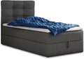 Boxspringbett, Best Mini mit Bettkasten und Matratzentopper - Einzelbett mit Bonell-Matratze und Topper, Polsterbett, Schlafzimmer (100 × 200 cm