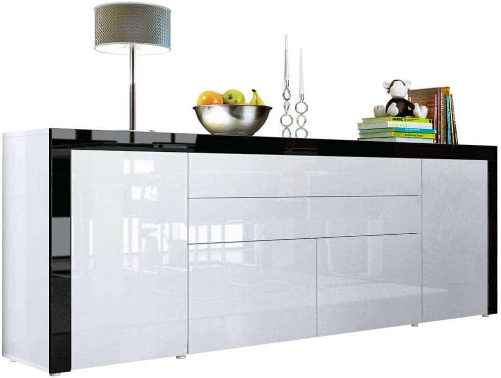 Sideboard, La Paz V2, Made in Germany, Kommode mit 2 Türen, 2 Schubkästen und 2 Klappen