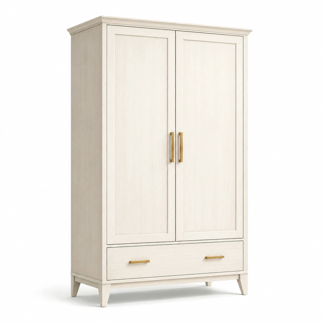 Rechteckiger Kleiderschrank aus Eichenholz mit Schublade 200x100x50 cm