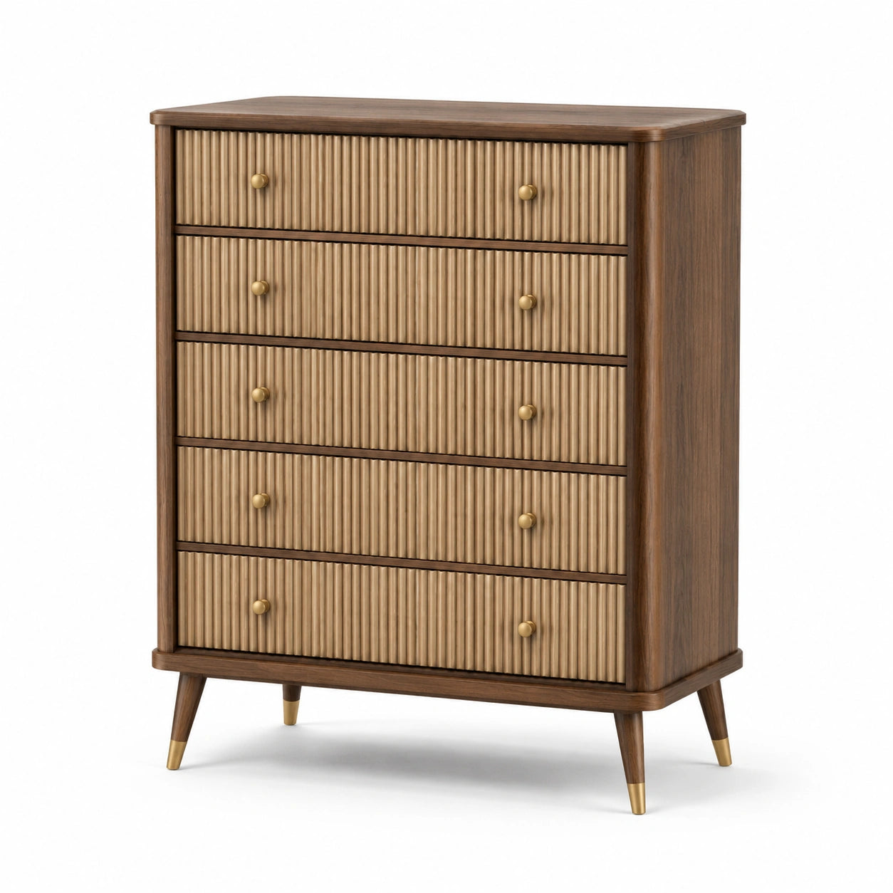 Holzkommode mit 5 Schubladen