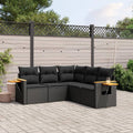 Sofa Balkon Ecklounge mit Stauraum Gartenlounge Rattan Rattan
