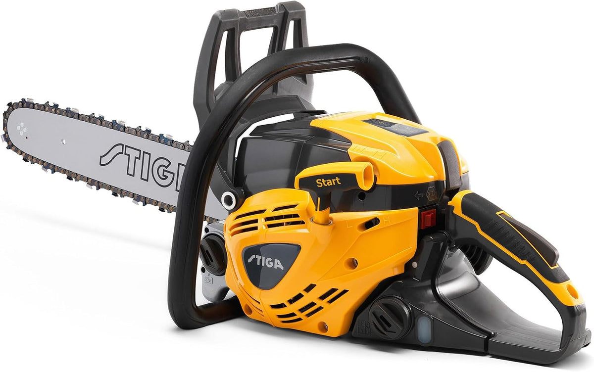 STIGA Kettensäge,   CS 545 (16') Benzin-Kettensäge, 42,4 cm³, 40 cm – Einstellbare Ölpumpe, Vibrationskontrolle – Für Garten Und