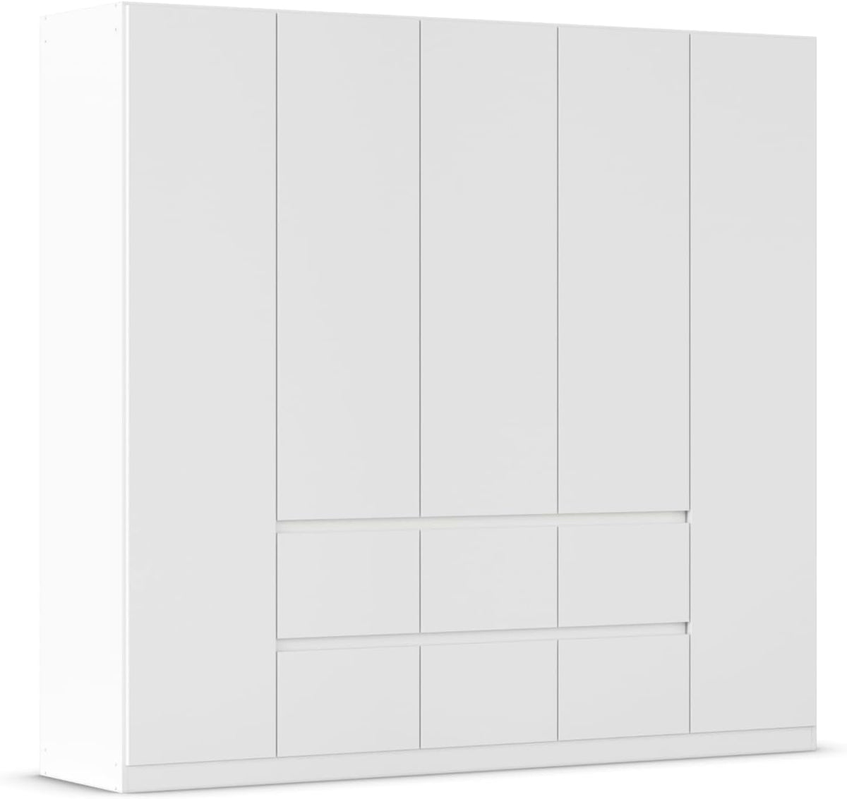 Kleiderschrank Mainz, Farbe Weiß, Breite 226 cm, Rauch Möbel