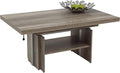 Couchtisch, Wohnzimmertisch Jerome, Holzwerkstoff melaminbeschichtet, Wildeiche, ausziehbar 110-177cm, höhenverstellbar mit Lift 53-69cm, Hela Tische