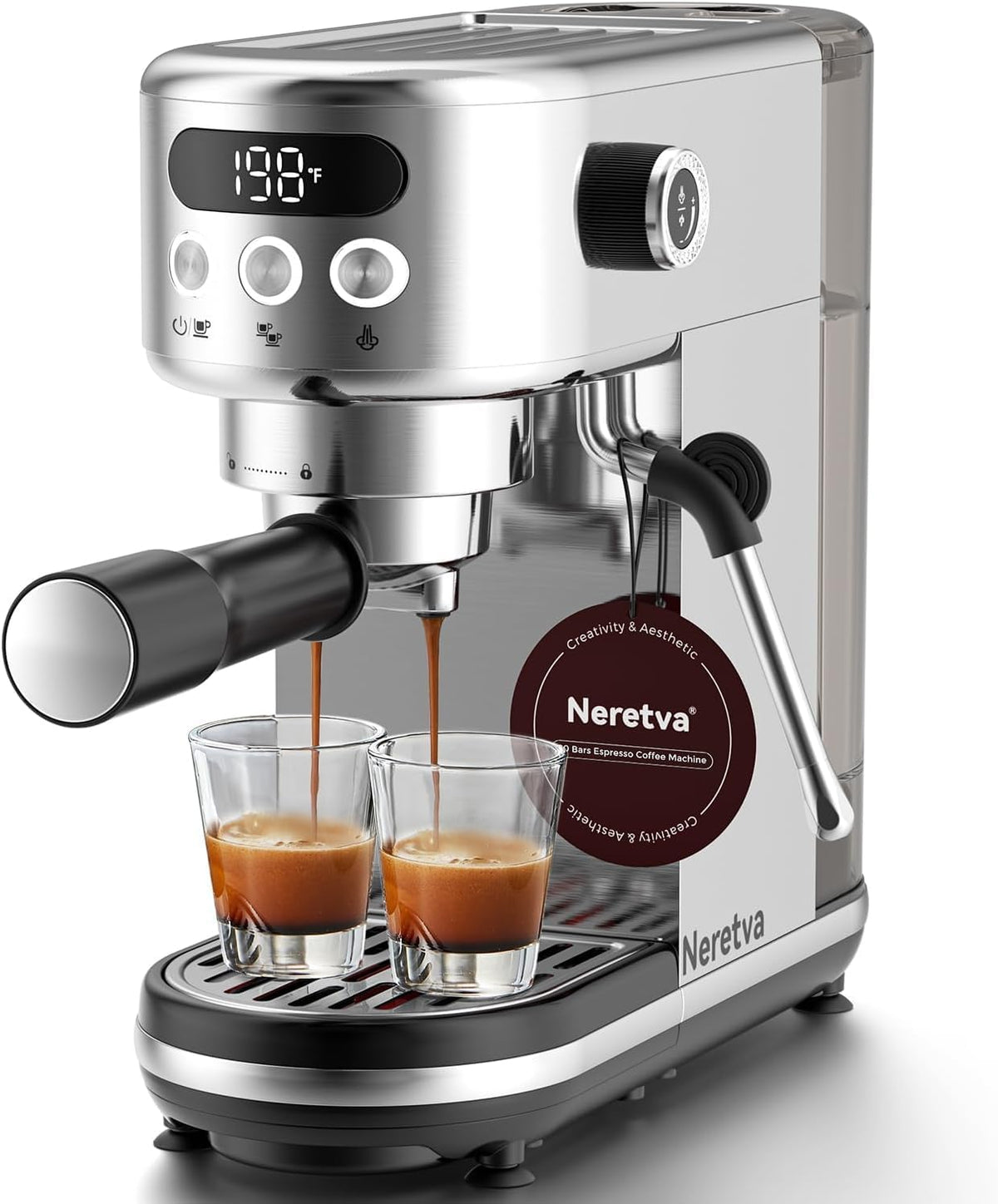 Neretva Espressomaschine,   20 Bar Siebträgermaschine klein Espressomaschine