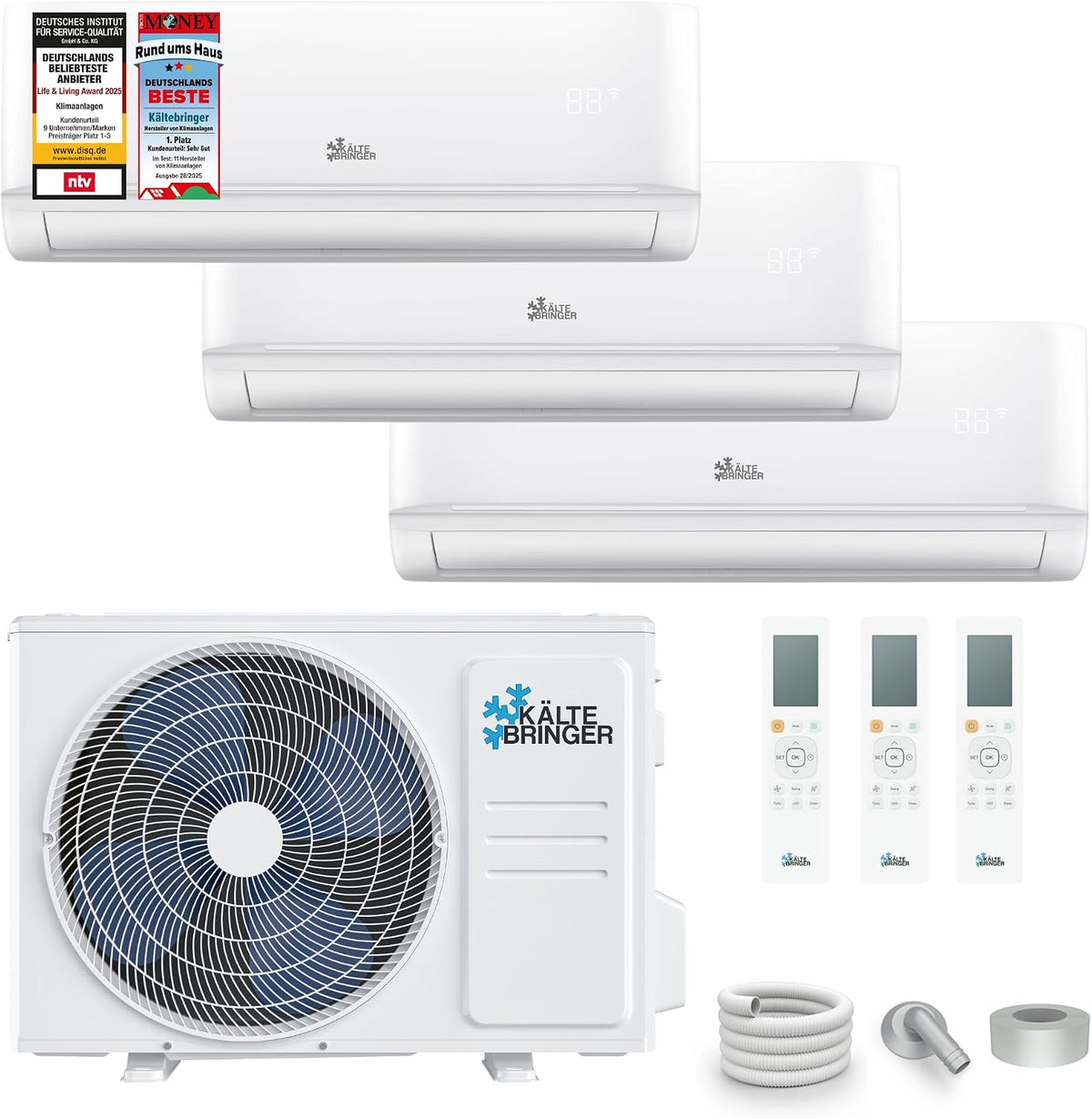 Kältebringer Split-Klimaanlage, 9 kW R32 Set