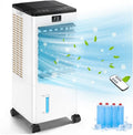 kidali Luftkühler, Klimaanlage Mobil Ohne Abluftschlauch, Verdunstungskühler Großer Wassertank 60W, Leiser Turmventilator Schlafmodus