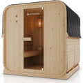 Artsauna Gartensaunas, Fasssauna Nolvik XL, Outdoor-Sauna aus Fichtenholz, 8 kW Ofen, LED, Komplettset mit Sanduhr, Eimer & Thermometer, Winterfest