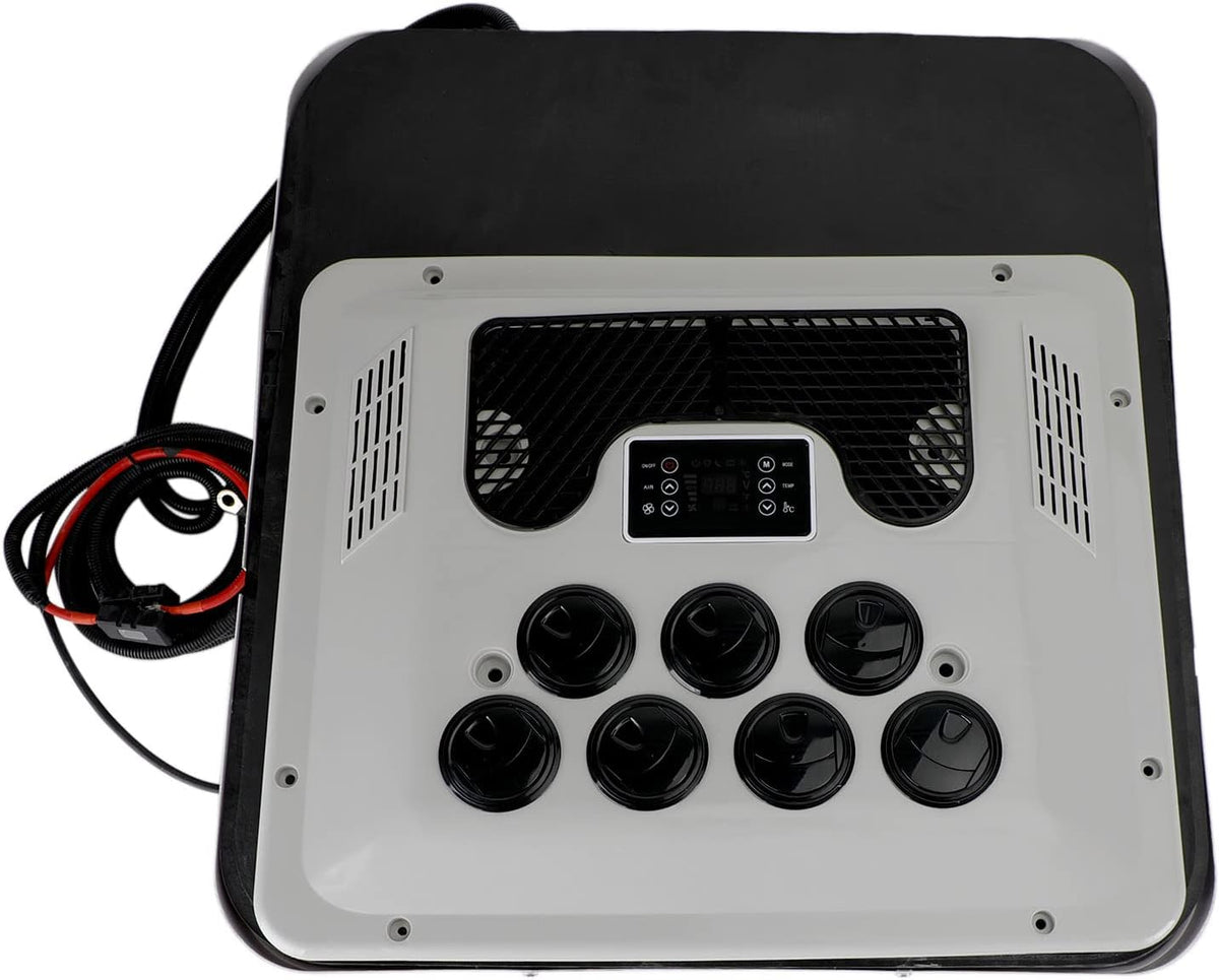 Areyourshop 12V Stand Klimaanlage, Dachklima mit Heizfunktion, 2200 W Kühlen/1000 W Heizen, für LKW/Truck-Kabine, Wohnmobil/RV, Van, R410A