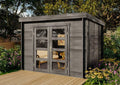 Alpholz Gartenhaus, Paloma Sol 298 × 298cm Imprägniert mit Boden 28mm Wandst