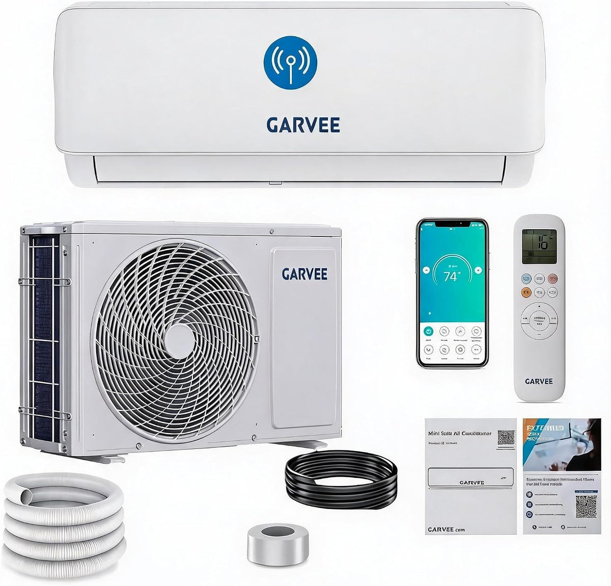 Euker Split-Klimaanlage, 9000 BTU Wand Split Klimagerät a++