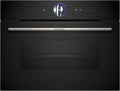 Bosch CSG7361B1 8 Smarter Serie Einbau-Kompaktdampf Backofen, 60 × 45 cm, 1 L Wassertank, Schwarz, Made in Germany, Selbstreinigung, Air Fry