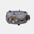 AKEL AF022 Elektrischer runder Ofen Mini-Backofen Pizzaofen, tragbar (Silber)