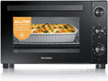 SEVERIN Mini-Backofen, Back- und Toastofen mit Umluftfunktion, inkl. Drehspieß für Fleisch, vielseitiger Heißluftofen mit 46 L Kapazität, Aufbackofen