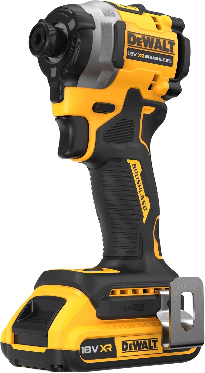 DEWALT Akku-Bohrschrauber, 18 Volt Akku ¼' Schlagschrauber DCF850D2T (bürstenloser Motor, ¼' Innensechskant Aufnahme, max. Drehmoment 206 Nm