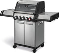 Enders ® Gasgrill, MONROE PRO 3 SIKR TURBO, 3-Edelstahlbrenner, Seitenkocher, Infrarot-Backburner, Sichtfenster, HEAT RANGE™, SWITCH GRID™
