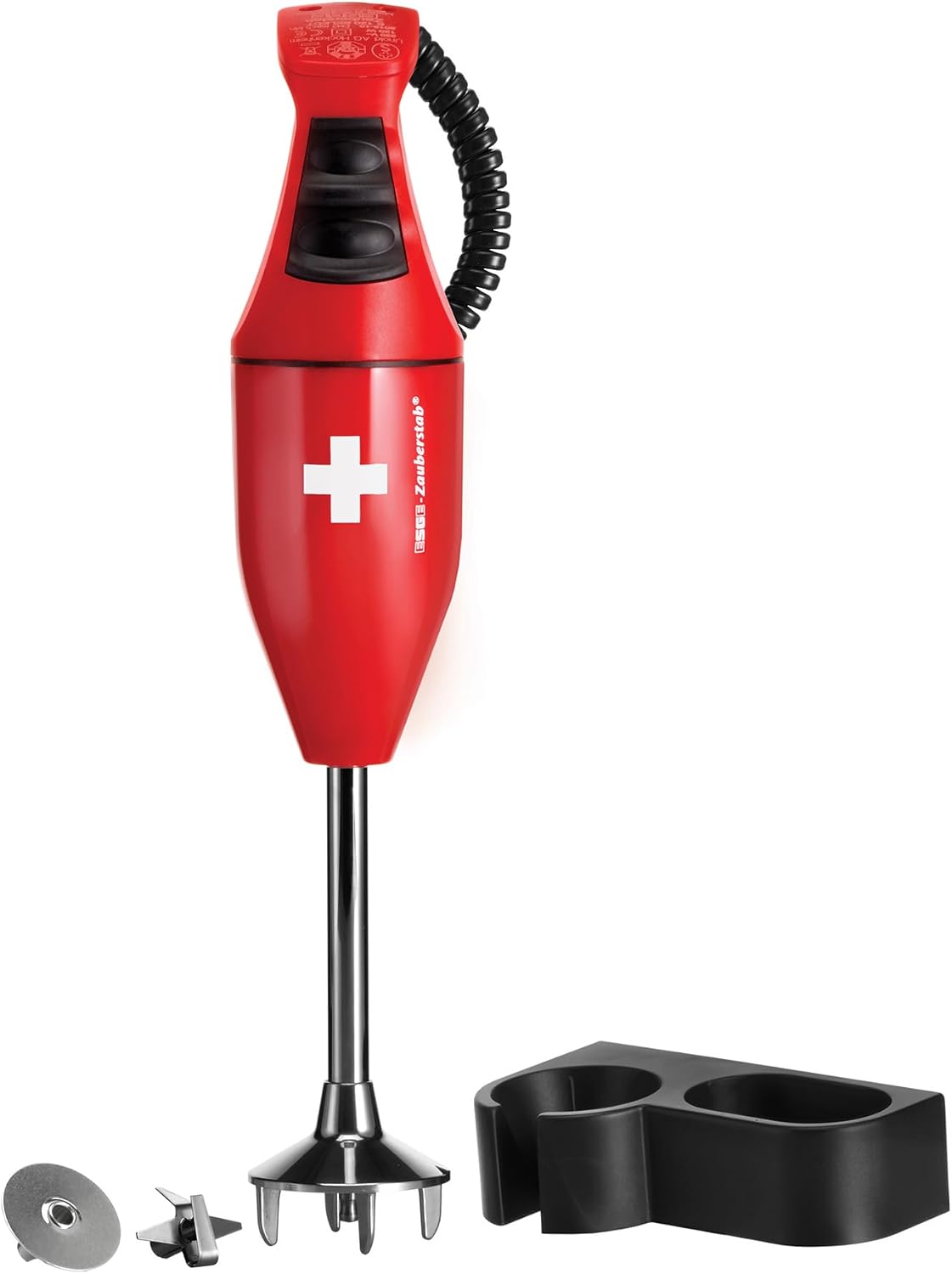 ESGE Zauberstab Stabmixer, Pürierstab, 2 Stufen bis 10.000 U/Min, ergonomischer Griff, langlebiger, robuster Motor, inkl. Zubehör, 120W
