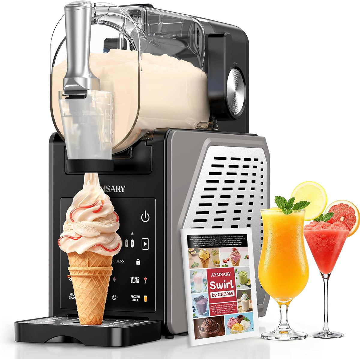 Azmsary 2 5 Slush Maschine L Eismaschine, & Slushie Maschine für Zuhause