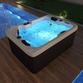 Tronitechnik Whirlpool-Badewanne, ® Outdoor Whirlpool, 2, 3kW Heizung - Maße 190 x 135 x 77cm - Inkl. Heizung, 41 Massagedüsen und 16 Lichtquellen