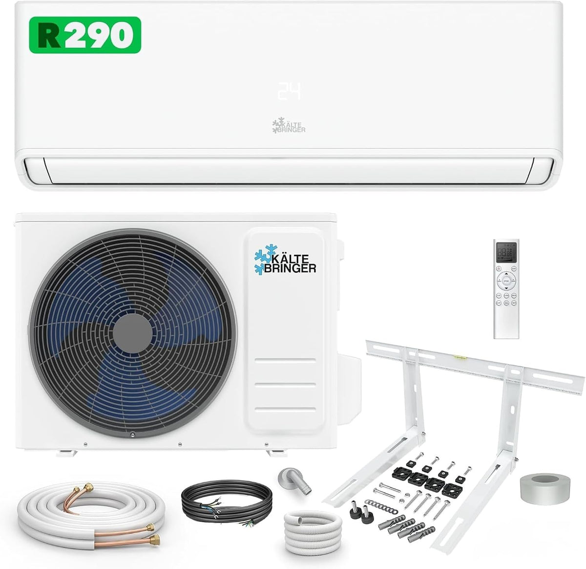 Kältebringer Split-Klimaanlage, 8 kW - Ohne F-Gas, R290