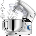 CHeflee Küchenmaschine, Teigmaschine 2000W Knetmaschine, Mit 6.2L EdelstahlschüSsel, 6 Geschwindigkeit Reduzierte GeräUsche, Mit RüHrbesen, RüHrhaken