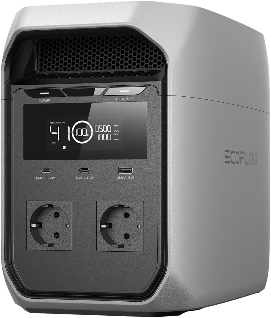 Amazon Renewed EF ECOFLOW DELTA 3 Classic Tragbare Powerstation, 1024 Wh (Generalüberholt)