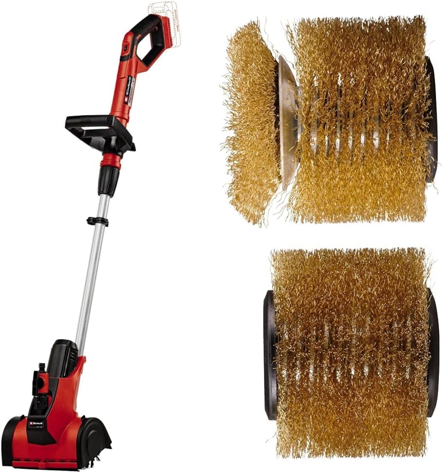 Einhell Elektrische Gartenwerkzeuge, Akku-Oberflächenbürste PICOBELLA 18/215 Power X-Change (18 V, multifunktionell, integr. Gartenschlauchanschluss