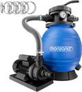 Monzana ® Sand Filter, anlage 10.200L/h bis 35.000L Pool Hubhöhe max. 8, 5m
