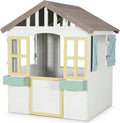 WONDERMAKE 2 3 Design Kinder Spielhaus Holz mit Pflanzkästen und magn. Tür + Fenster Kinderspielhaus ab Jahre Garten Outdoor draußen wetterfest klein