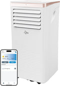 Suntec Wellness Mobile Klimaanlage, Mobiles Klimagerät Coolfixx 9000 BTU Design rosé App, Klimaanlage mobil und leise mit Smart App Steuerung