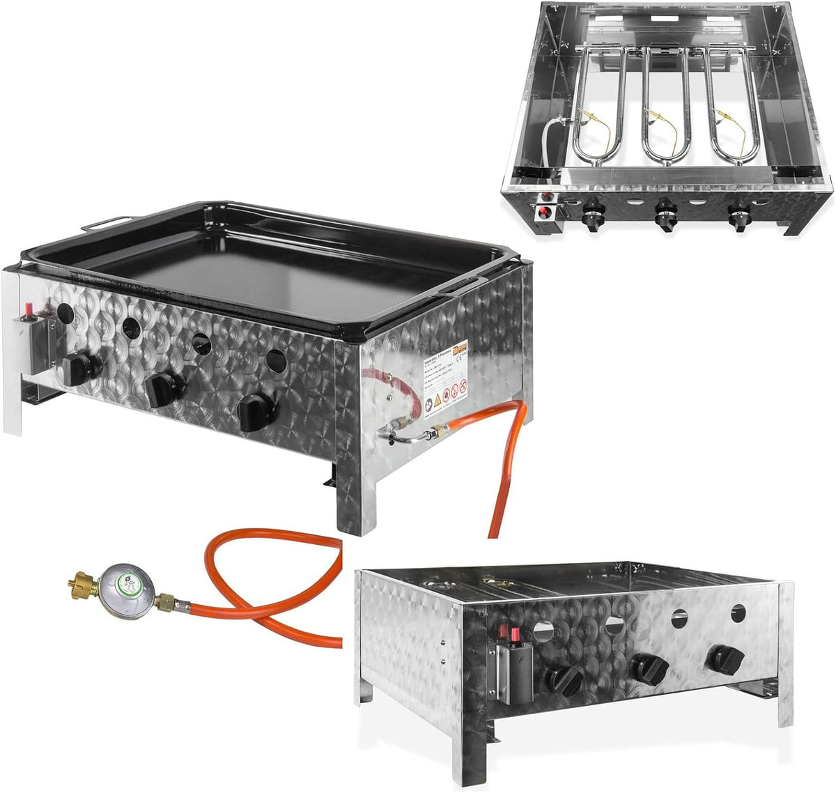 DEMA Gasgrills, Gasbräter mit 3 Flammen