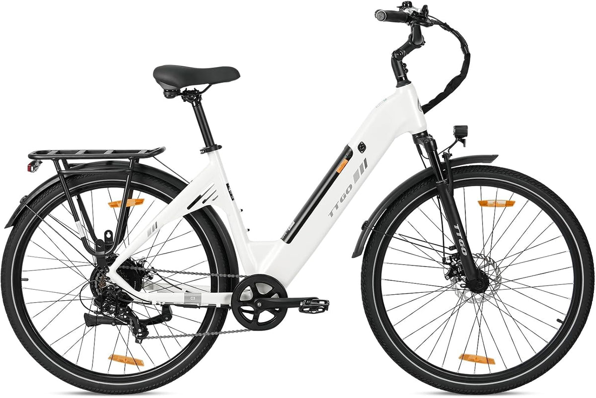 ttgo E-Bike-Akku, 28 Zoll E-Bike für Herren & Damen, C3 SE Elektrofahrrad mit 36V 18AH Akku, 250W Motor, bis zu 120 km Reichweite