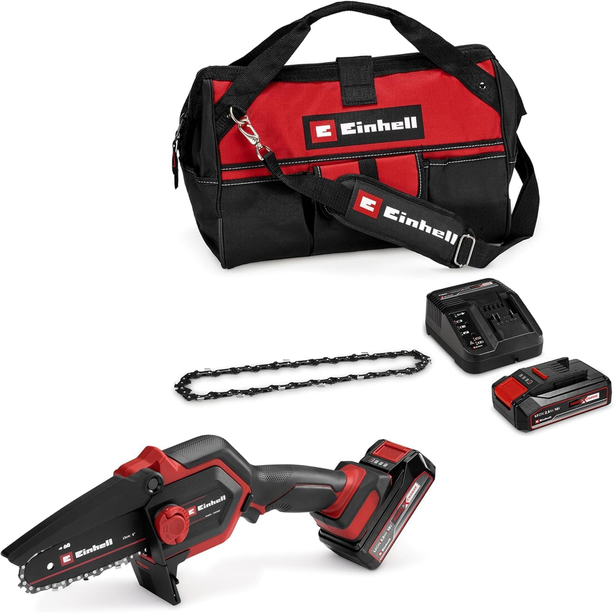 Einhell Kettensäge,   Akku-Ast-Kettensäge GE-PS 18/15 Li Bag