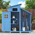 MOBETTRES 1 Gerätehaus Gartenschrank Geräteschuppen Geräteschrank auch für kleine Gärten geeignet Holzhütte St. Gartenhaus, (Blau