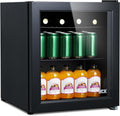 Mini-Kühlschrank, 0-15°C Getränkekühlschrank für Bier, Lautlose kleine Kühlschränke 39dB, 2 Ablagen, Mini Fridge für Büro Zimmer, Minibar Bar Party