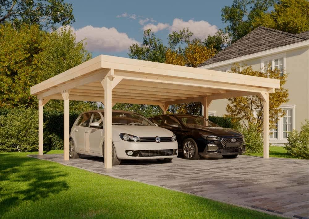 Alpholz Carports, Doppelcarport Olaf