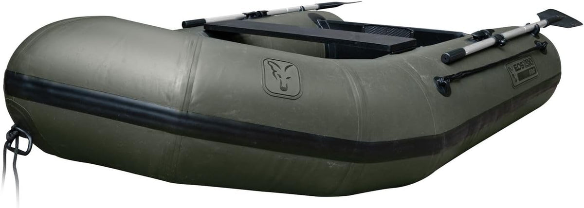 Fox EOS 250 2 50m Inflatable Boat Grün Schlauchboot, zum Karpfenangeln & Wallerangeln, Angelboot, Karpfenboot, Auslegeboot