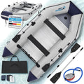 ArtSport Schlauchboot, 80 m für 6 Personen mit 2 Sitzbänke & Aluboden - Paddelboot mit Paddel, Pumpe, Tasche & Reparaturset - Angelboot aufblasbar