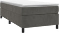Bettgestell Boxspring, Dunkelgrau 80 × 200 cm Samt, vidaXL